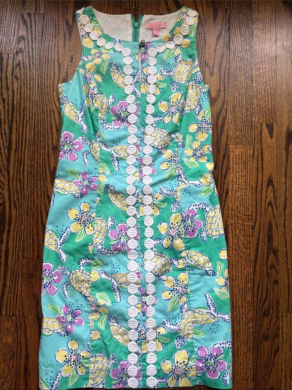 Lilly Pulitzer Ginny Shift Dress - Moving Slow Sea Turtles -Size 0